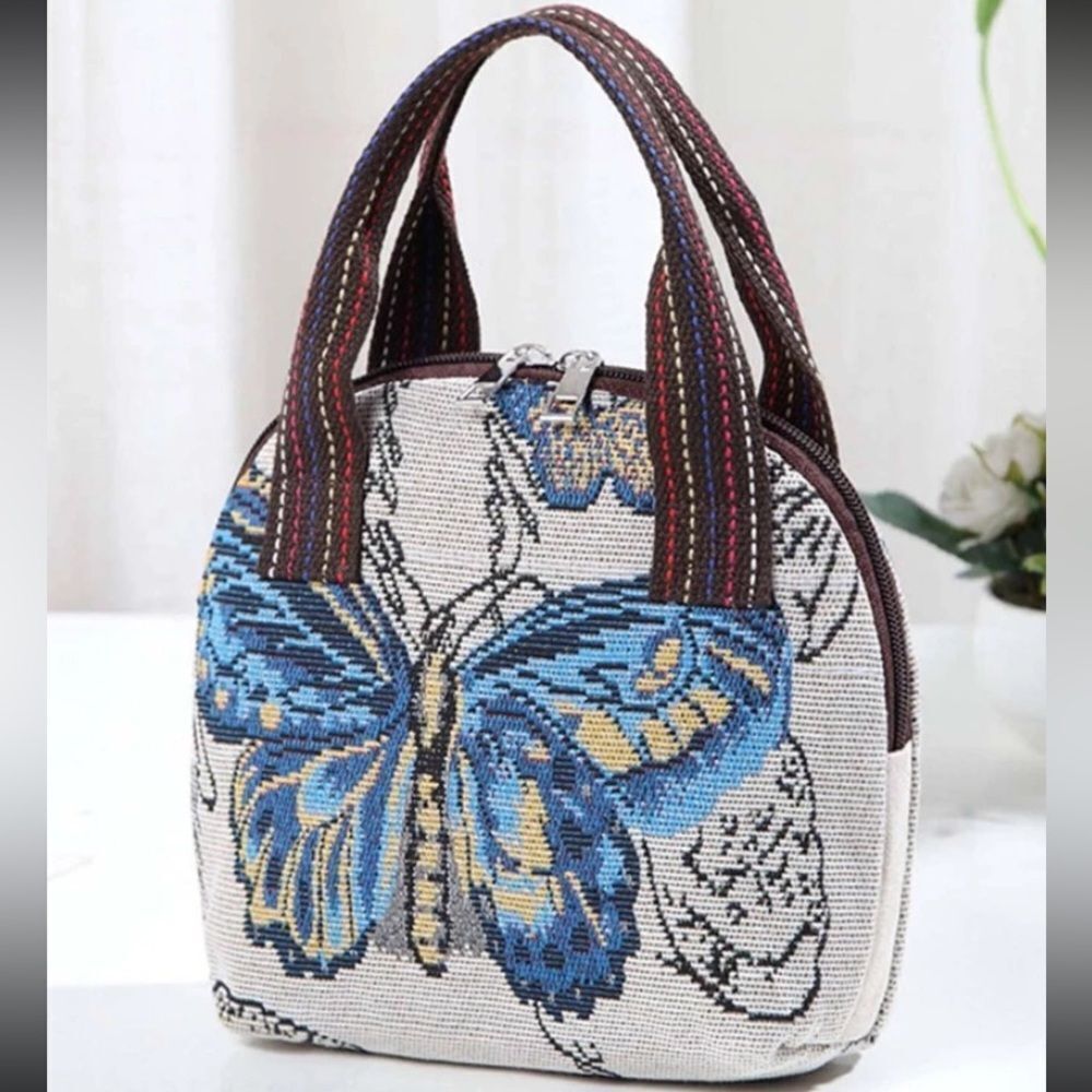 3for$20 1pc Women's Handbag, Butterfly Weave Patterned Tote Bag For Work